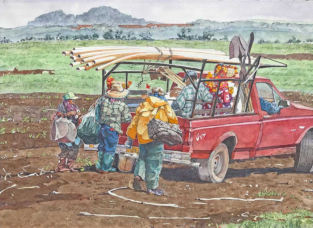 Work Truck-watercolor $4,000