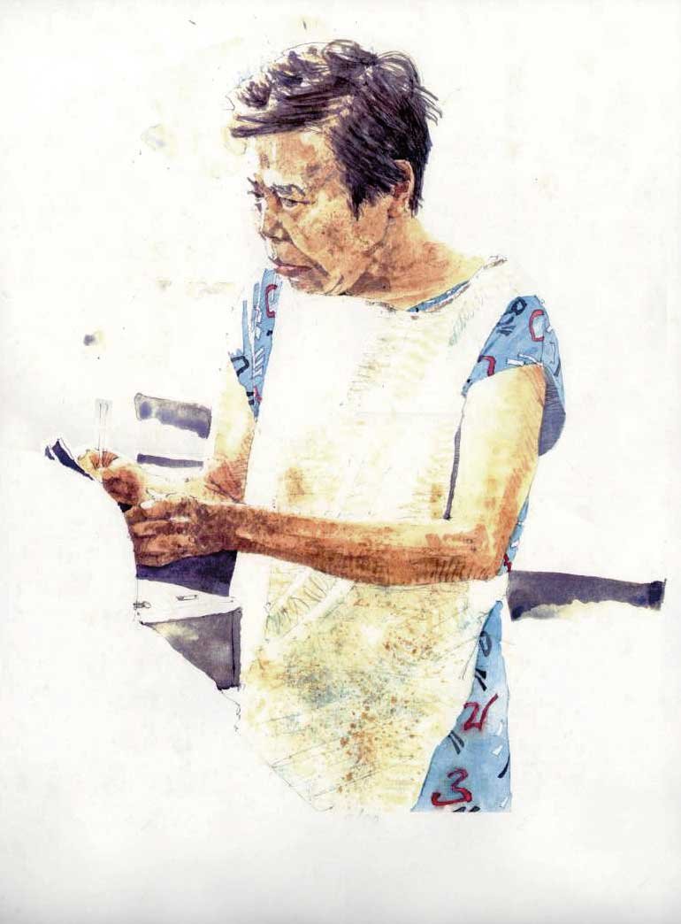 Mrs. Kitada-watercolor NFS