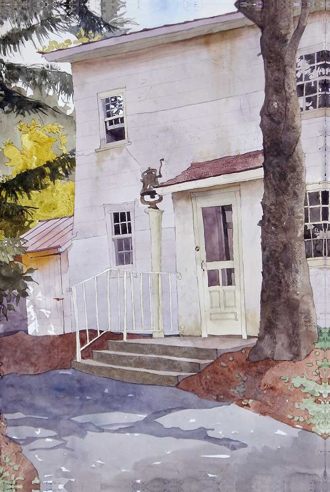 Kuerner's Back Door-watercolor	NFS