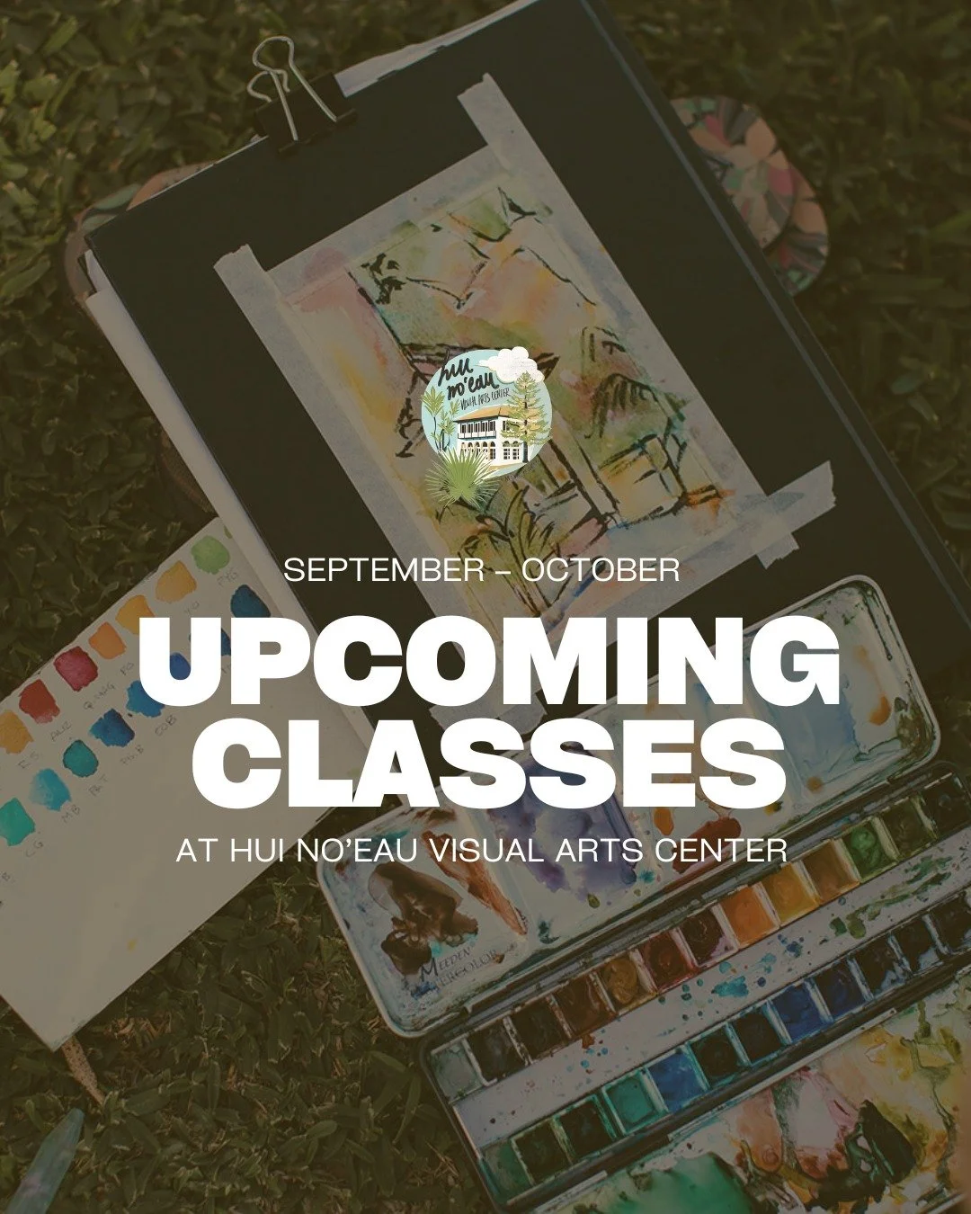 Fall classes are getting started at the Hui, with plenty of chances to spend some time in the studios over the next few weeks.

Learn how to make your own jewelry, experiment with natural color on silk, try relief printing with the whole family, or e