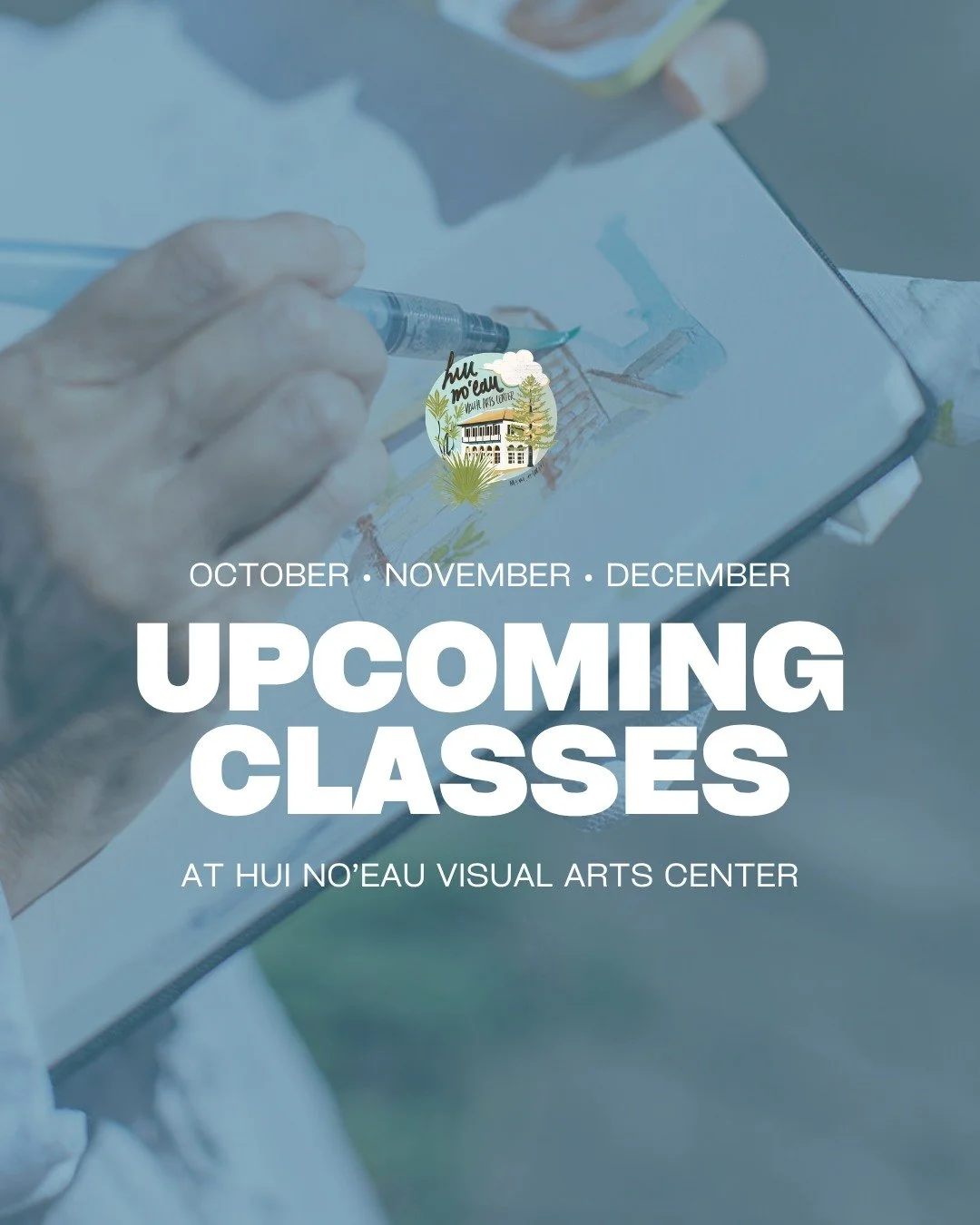 🎨 Make something new at the Hui!
Our October, November, and December adult classes offer plenty of opportunities to try something new, build your skills, and spend time in the studio.

From wheel throwing and sculpture to painting, glass fusing, cer