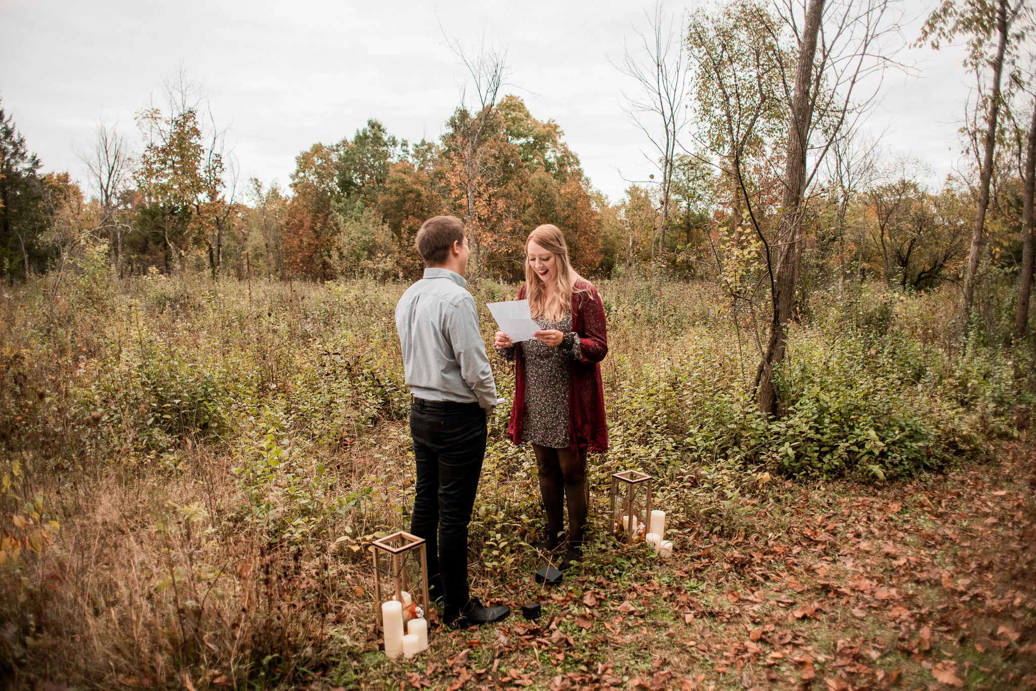 Kilee &amp; Alex | A Fall Commitment Ceremony at Menomonee Park
