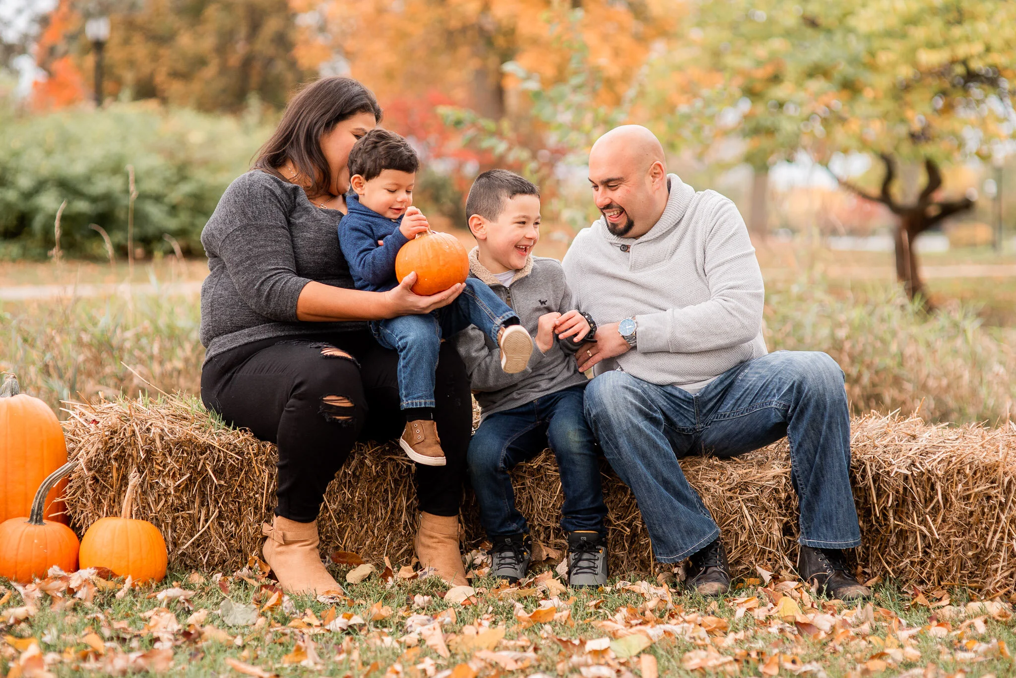 Fall Family Photos at Frame Park | Waukesha Family Photographer