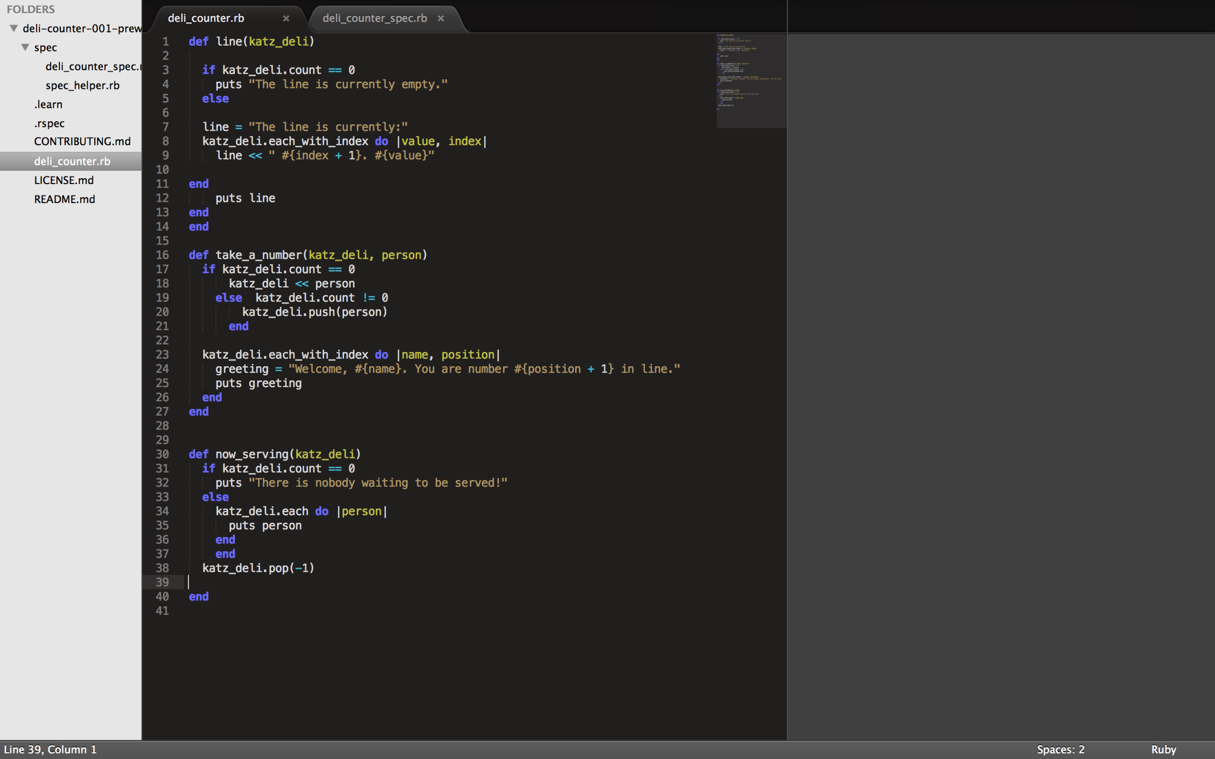 My code when I first jumped into it. I don't know what the hell I was thinking when I put -1 in the pop method.