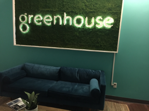 The event was hosted at Greenhouse.io, a recruitment startup. 