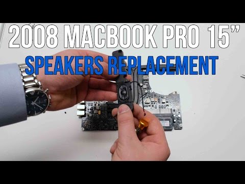 2008 Macbook Pro 15" A1286 Left and Right Speaker Replacement