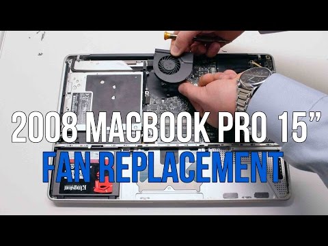 2008 Macbook Pro 15" A1286 Left and Right Fan Replacement