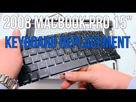 2008 Macbook Pro 15" A1286 Keyboard Replacement