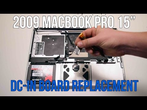 2009 Macbook Pro 15" A1286 DC in Power Board Replacement