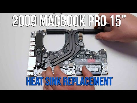 2009 Macbook Pro 15" A1286 Heat Sink Replacement