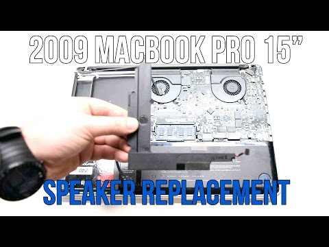 2009 Macbook Pro 15" A1286 Left and Right Speaker Replacement