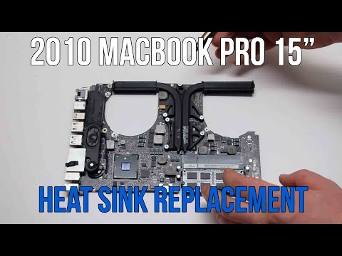 2010 Macbook Pro 15" A1286 CPU Heat Sink Replacement