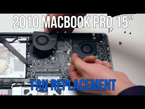 2010 Macbook Pro 15" A1286 Left and Right Fan Replacement