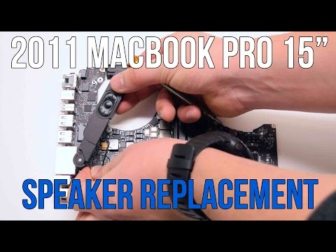 2011 Macbook Pro 15" A1286 Left and Right Speaker Replacement