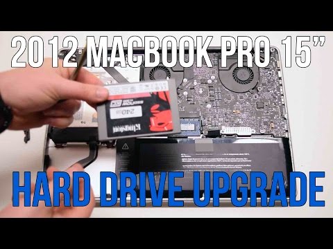 2012 Macbook Pro 15" A1286 Hard Drive Upgrade