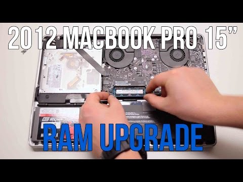 2012 Macbook Pro 15" A1286 RAM Upgrade