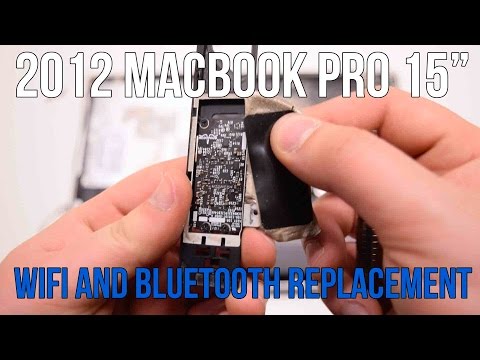 2012 Macbook Pro 15" A1286 WiFi and Bluetooth Card Replacement