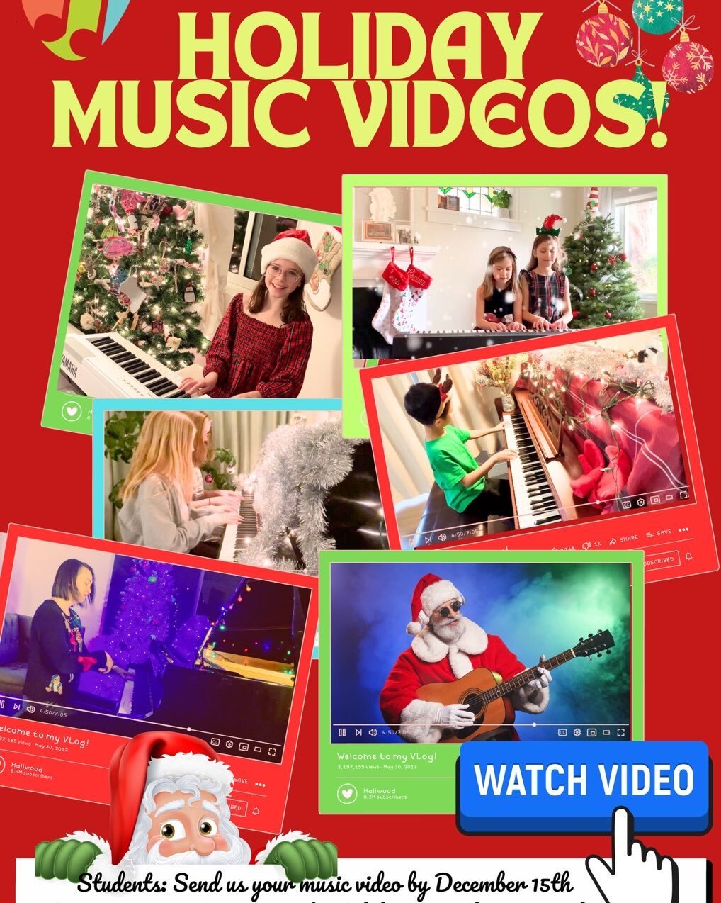 Students are currently jingling all the way towards their Dec 15th holiday music video goals! (or should be&hellip; 😉 )