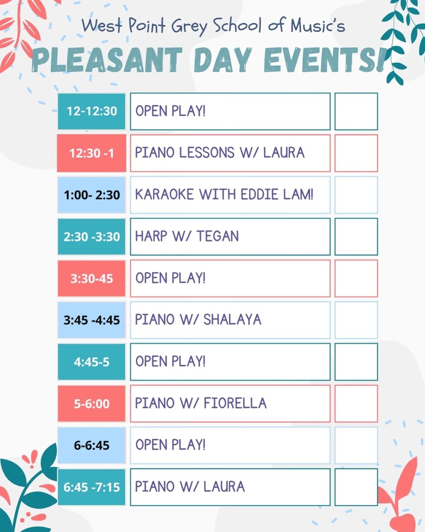 Today&rsquo;s the day! 😁 Find our tent between 23rd-24th on Main Street! #pleasantday