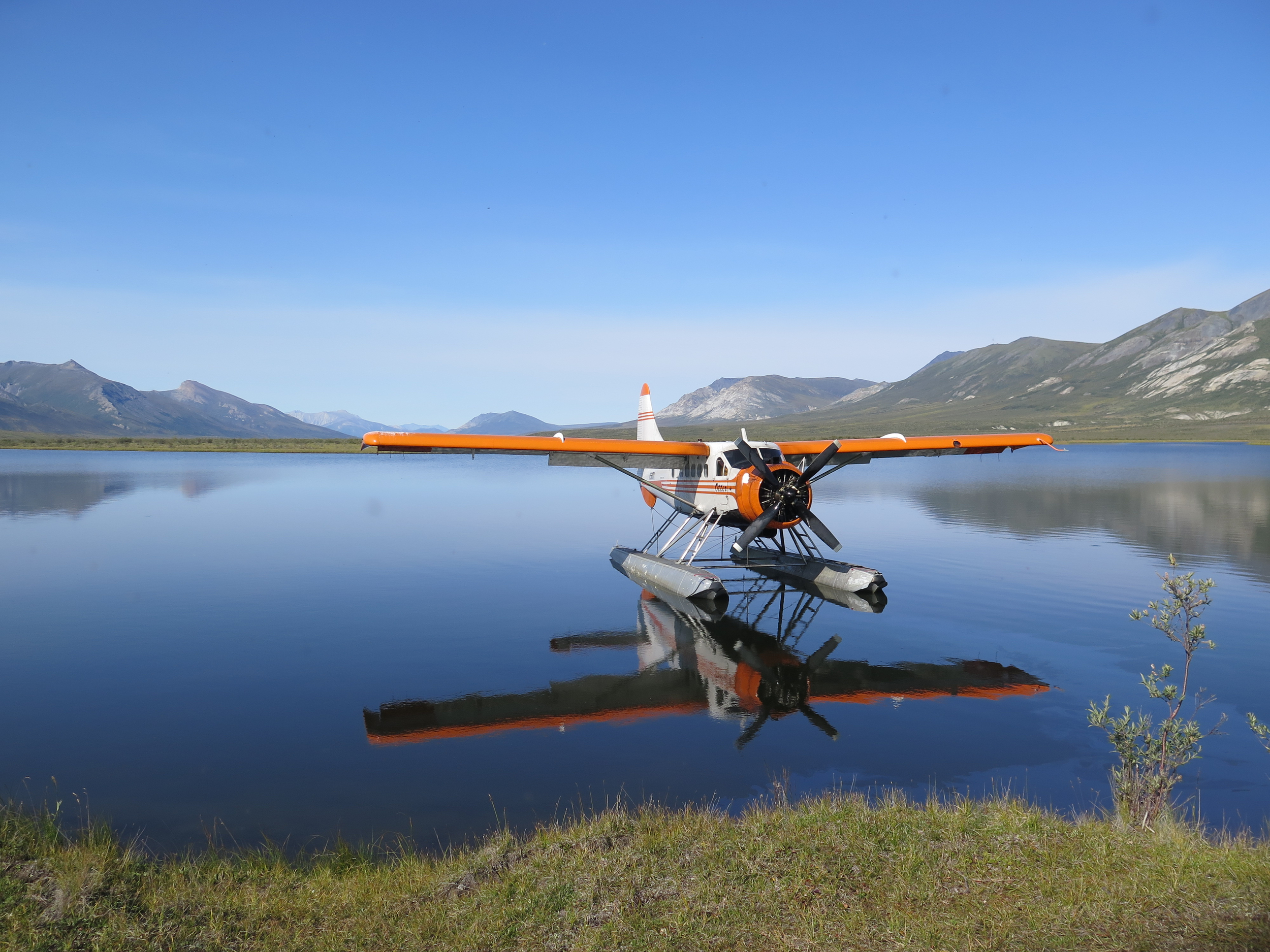 Landing on Pingo Lake