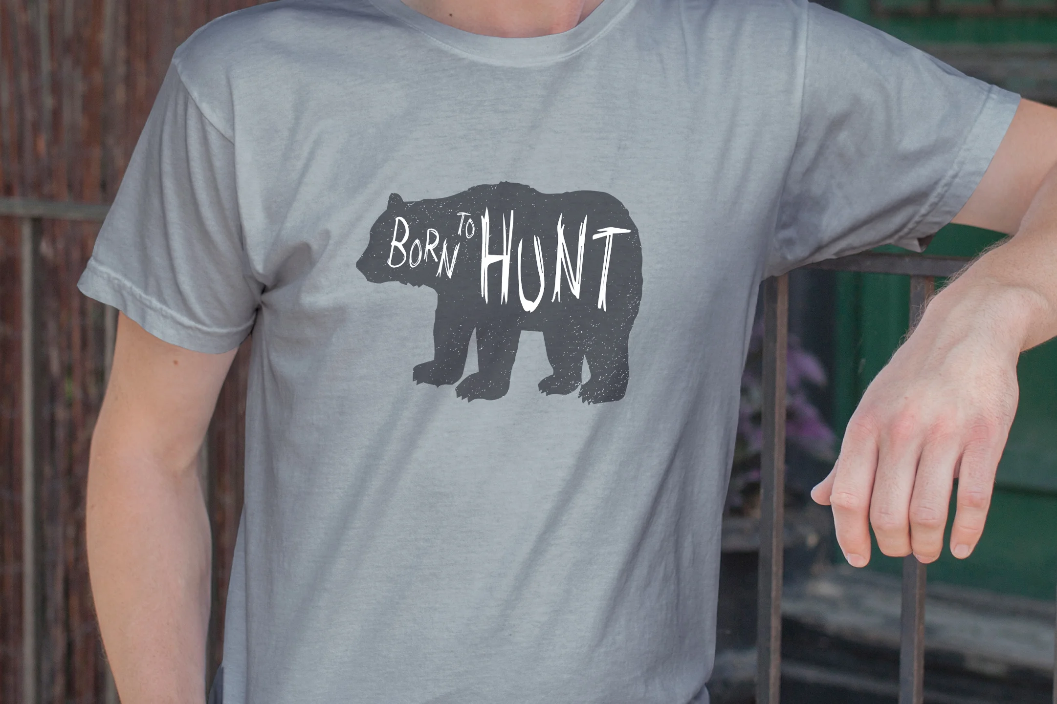 born to hunt shirt design