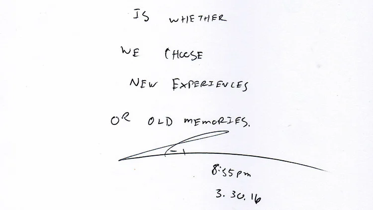 A FEW RECENT THOUGHTS