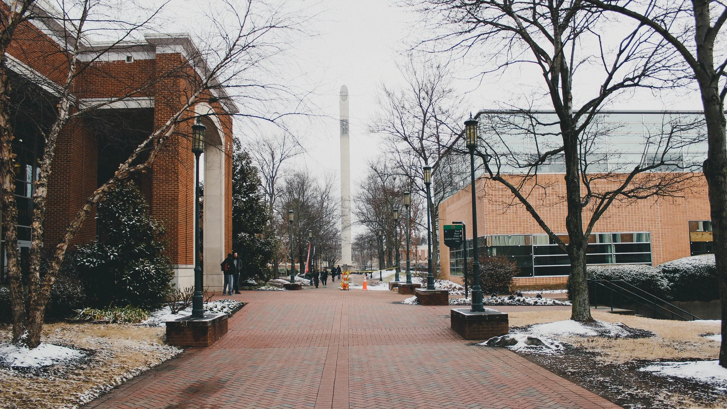 Behind the Photo: The Belk Tower Amid Snow, 2.28.18