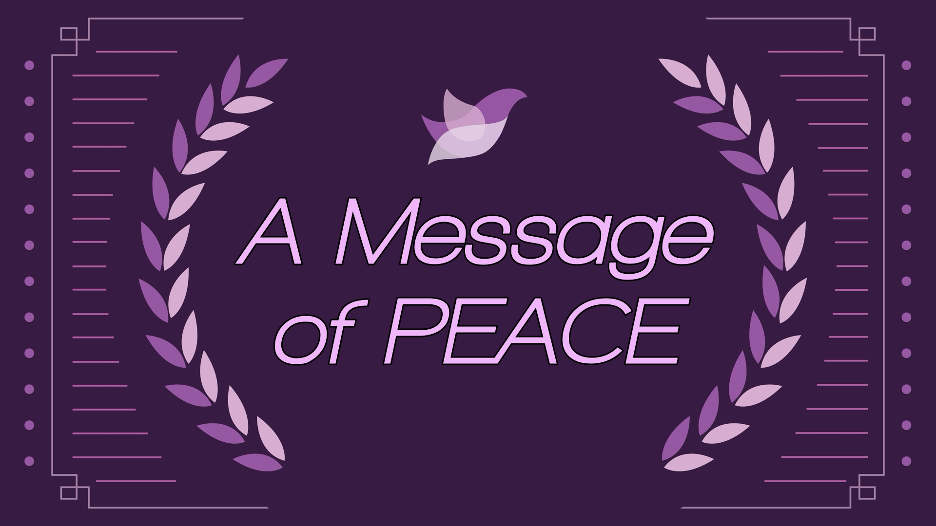A message of peace