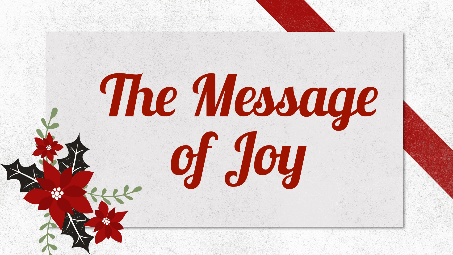 A message of Joy