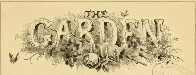 masthead of ‘the garden’ c.1880’s