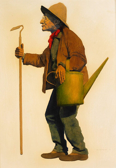 the gardener, maxfield parrish,1906, birmingham museum of art.