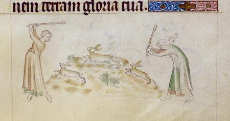 The Kill, Queen Mary’s Psalter f.155v, BL.