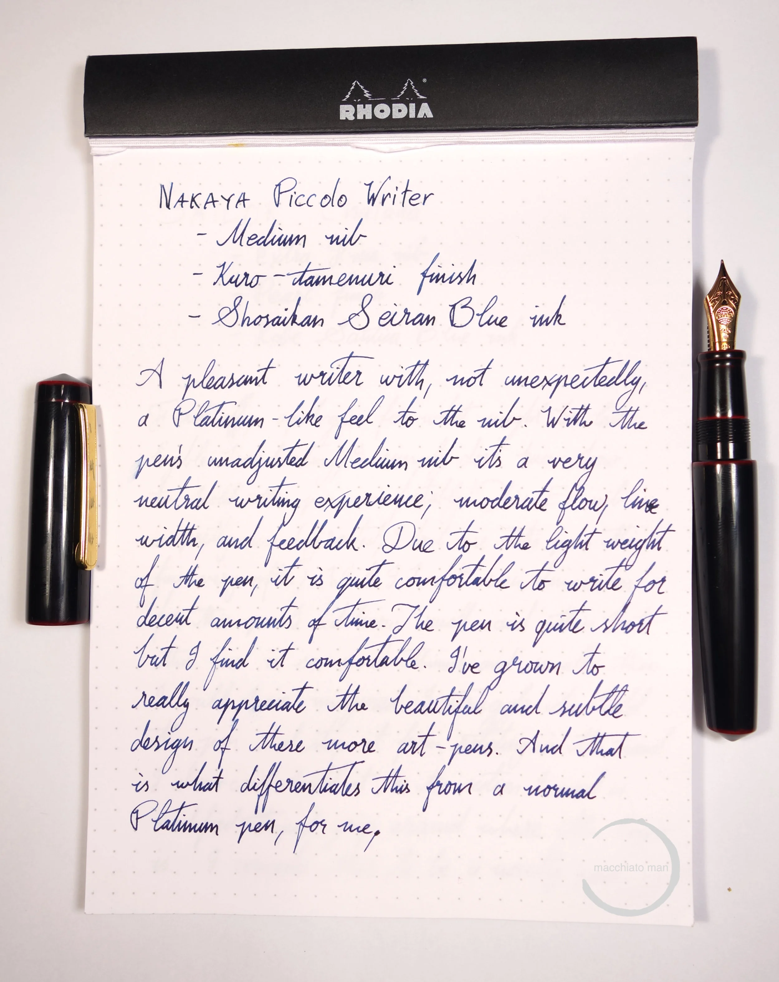 On 80gsm Rhodia Paper