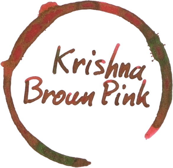 Gourmet Pens: Krishna Inks Brown Pink Fountain Pen Ink Review @PenChalet