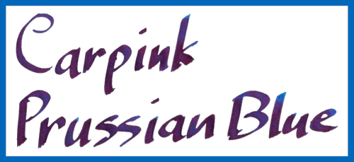 Ink Comparison Carpink Set Of Five Sheening Inks Part Two Macchiato Man