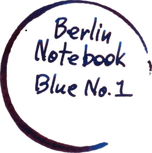 Ink Review Berlin Notebook No 1 Blue Macchiato Man