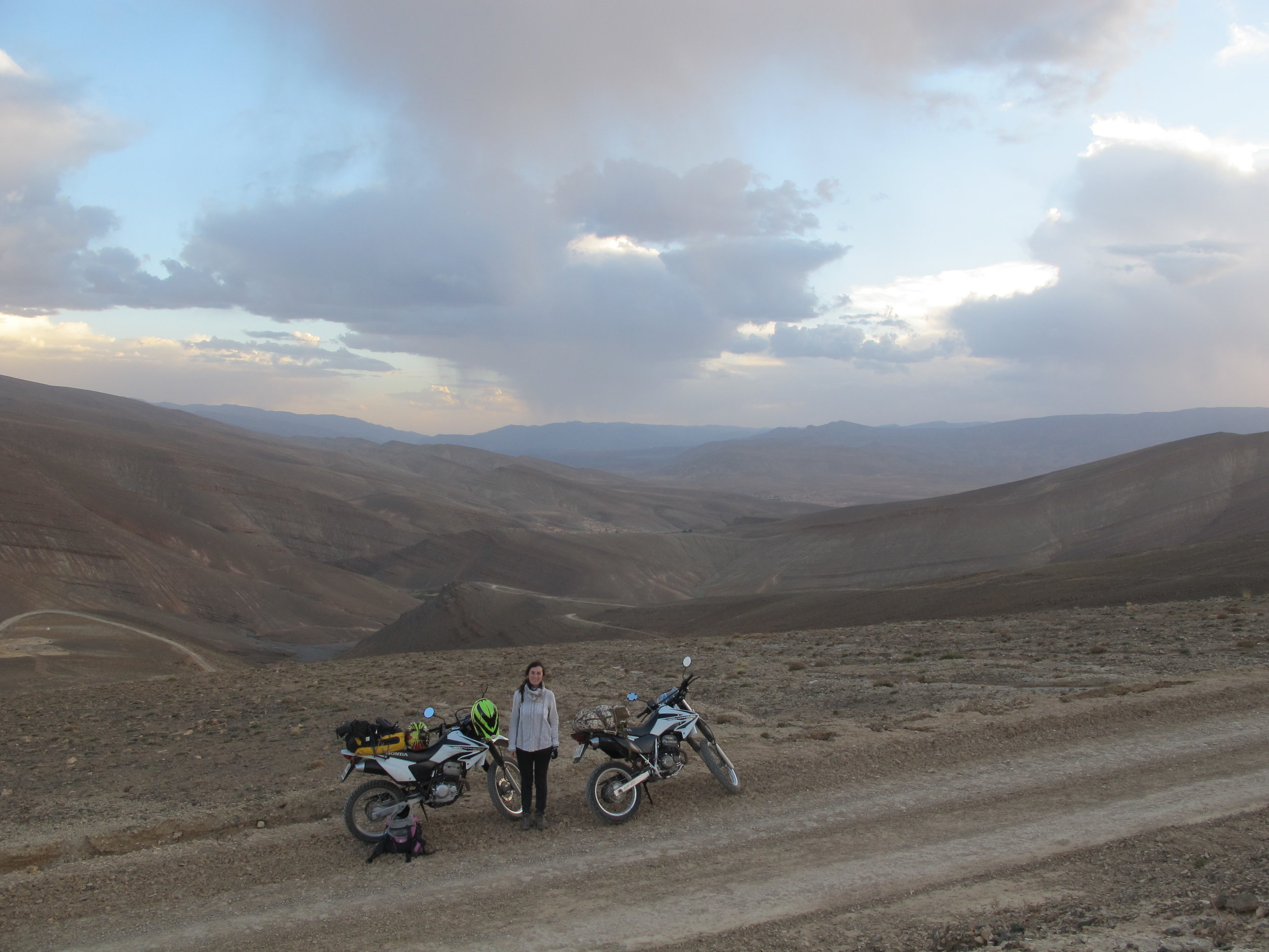 At the start of the 45km of off-road