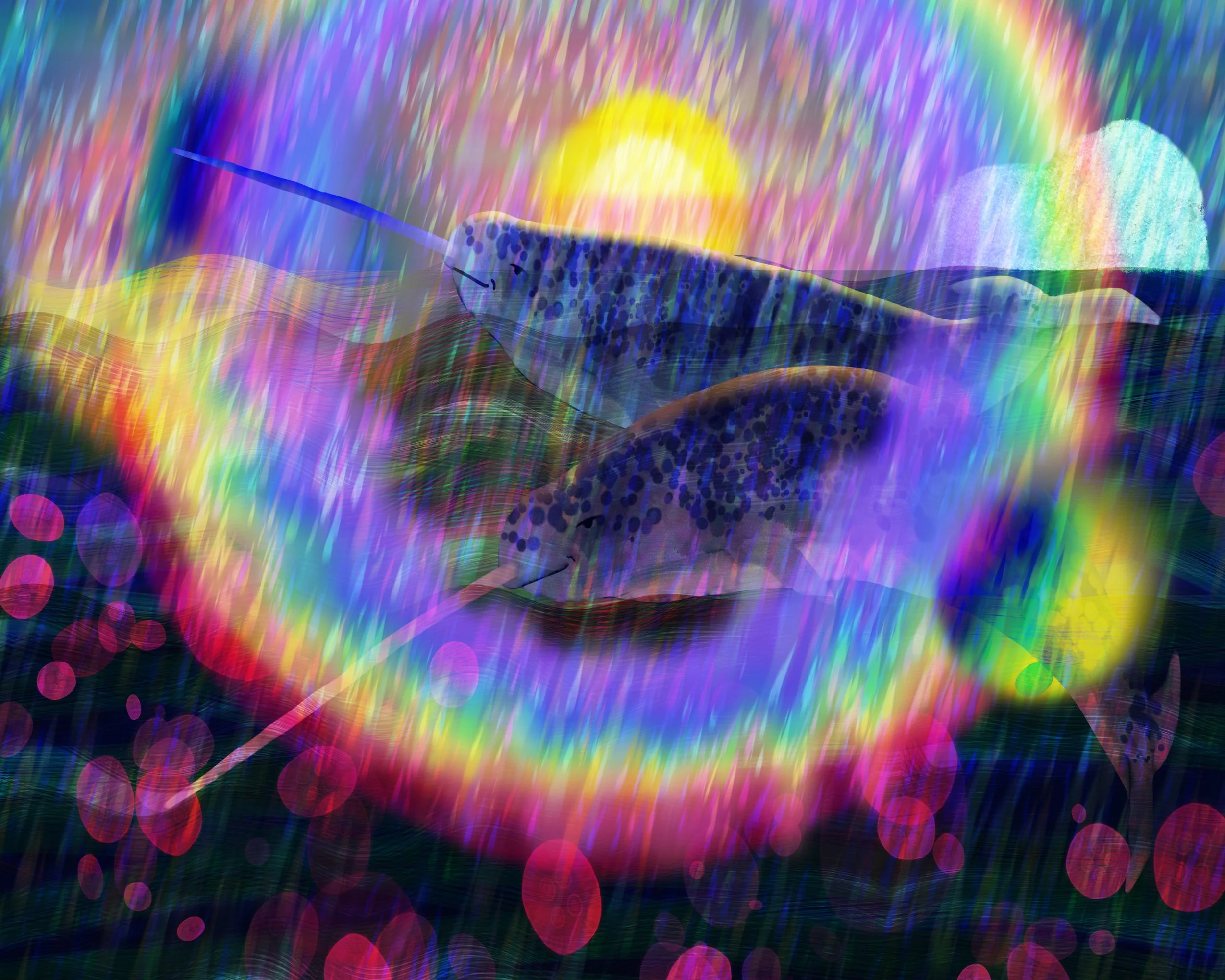 NarwhalsRainbow8X10 copy.jpg