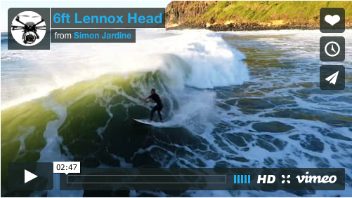 Lennox Head vue de Haut...