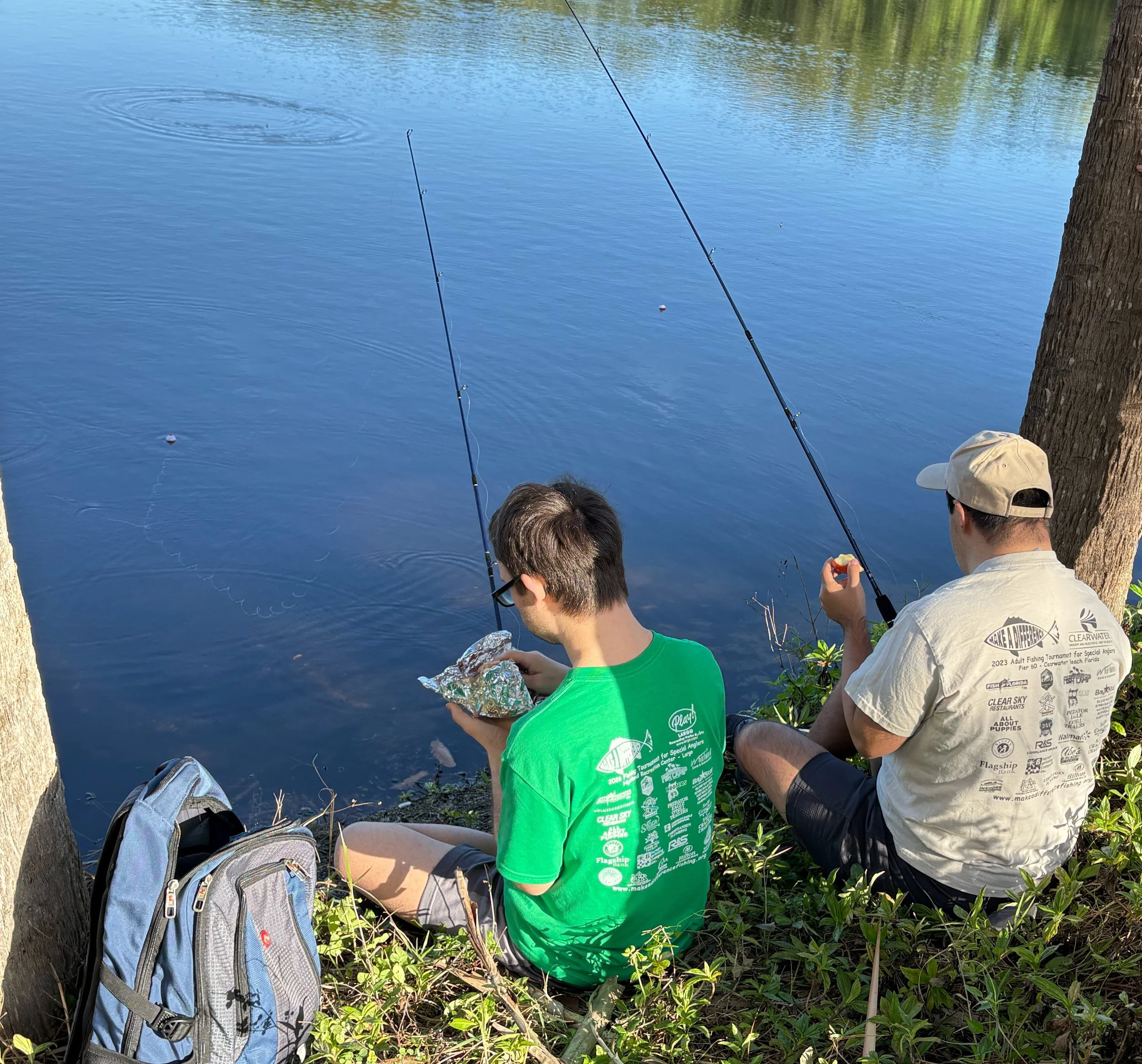 A snack before the catch