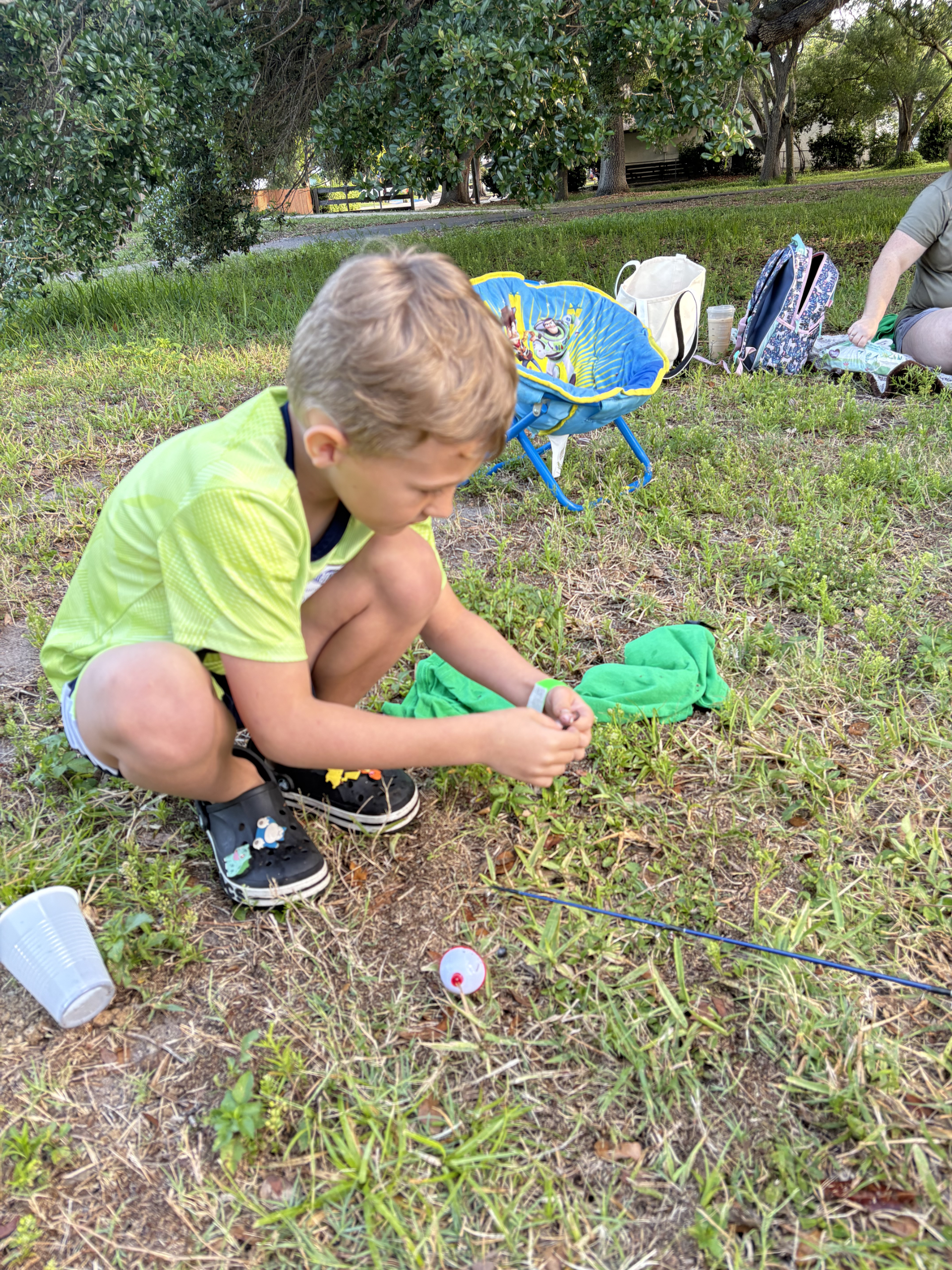 Getting worm on hook 