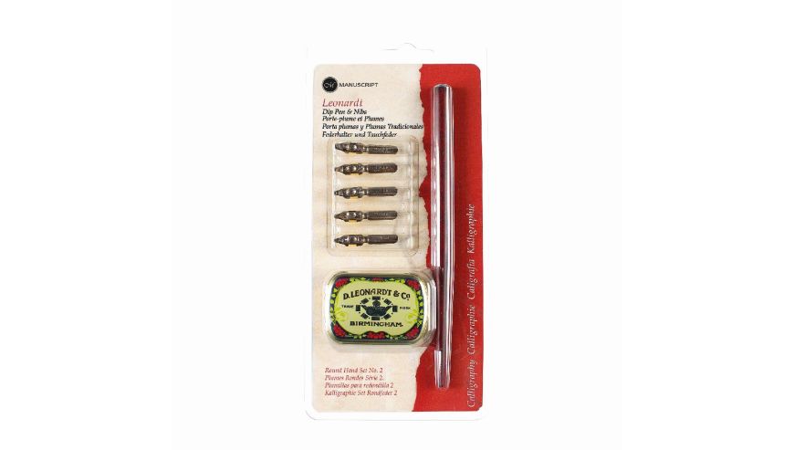 Leonardt Round Hand Dip Pen & Nib Set 2