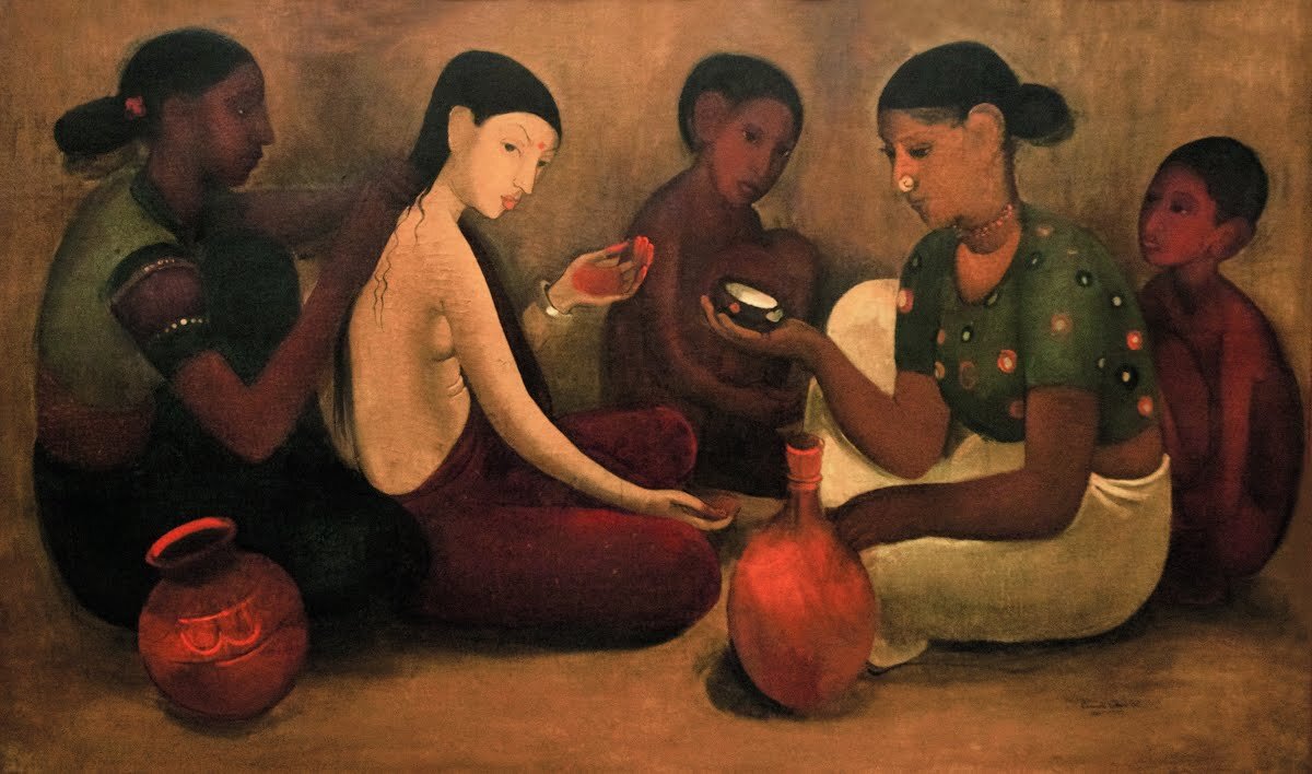 Bride's toilet by Amrita Sher-Gil 1.jpg