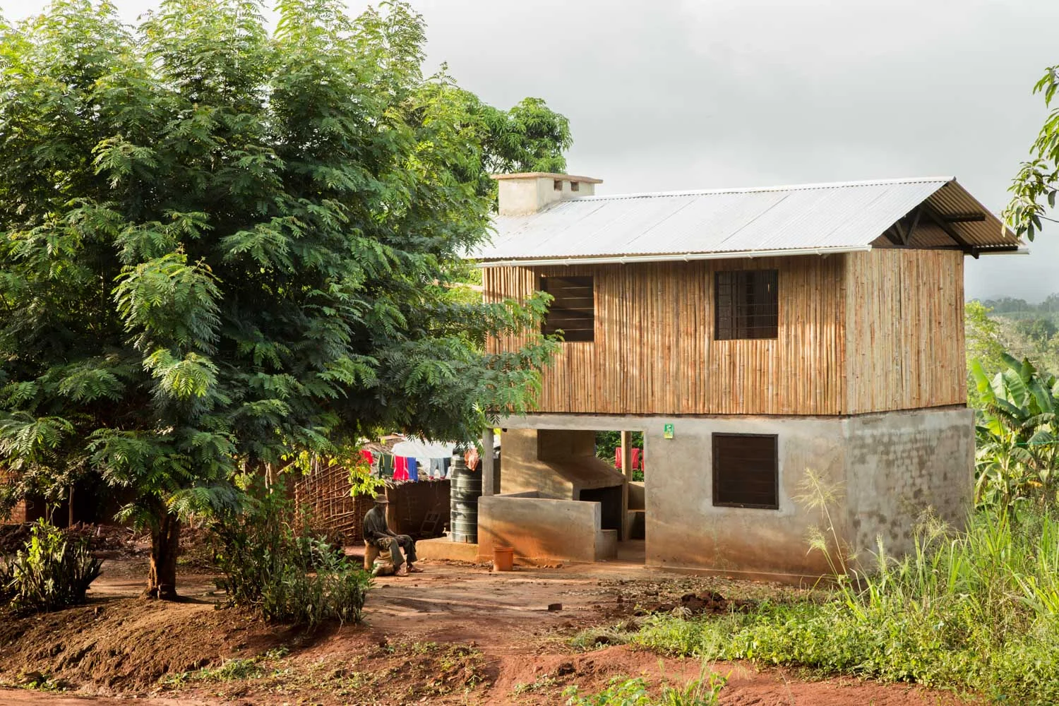 Phase I: House 105 / Bamboo Cladding, Double Storey