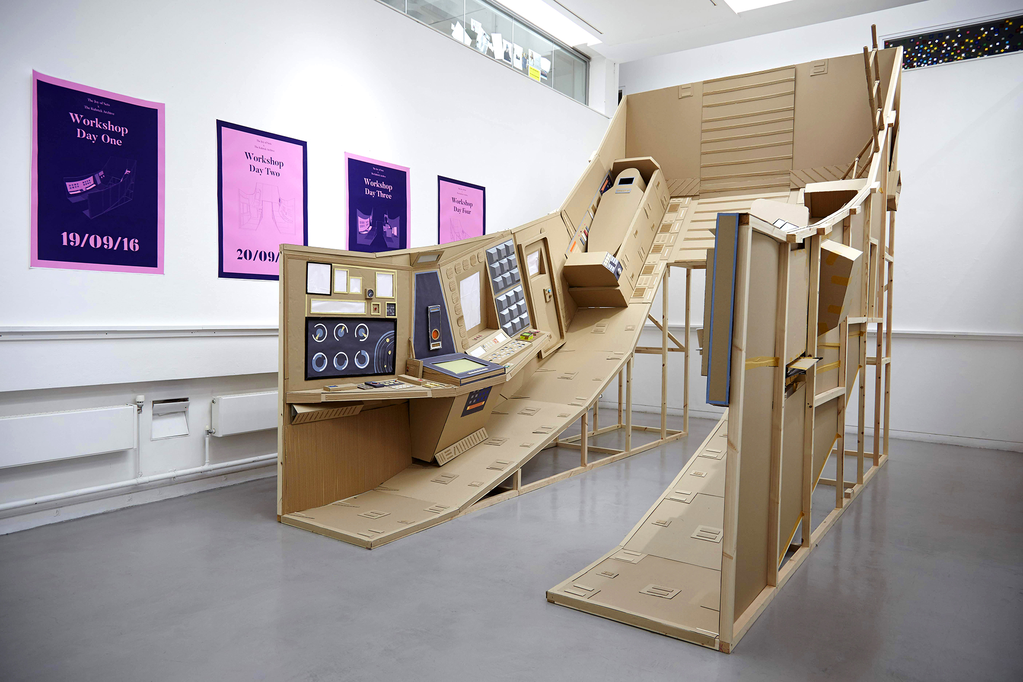 Joy of Sets x The Kubrick Archive / Centrifuge installation in The Well Gallery, London College of Communication. Image credit: LCC