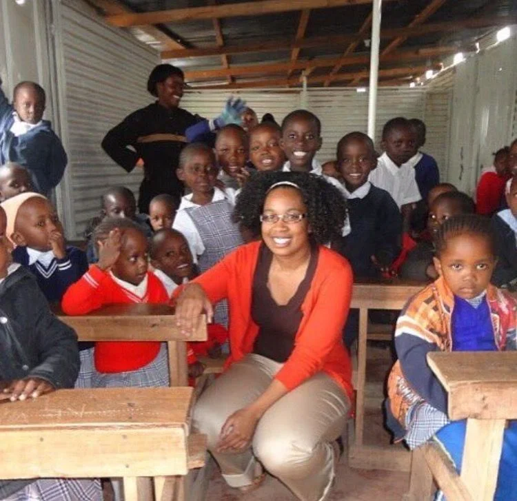 Cofounder Monique Leyden teaching in Nairobi, Kenya -- March 2014
