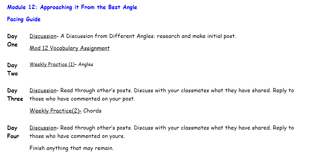 Math 3B Pacing Guide (Good Friday Week)