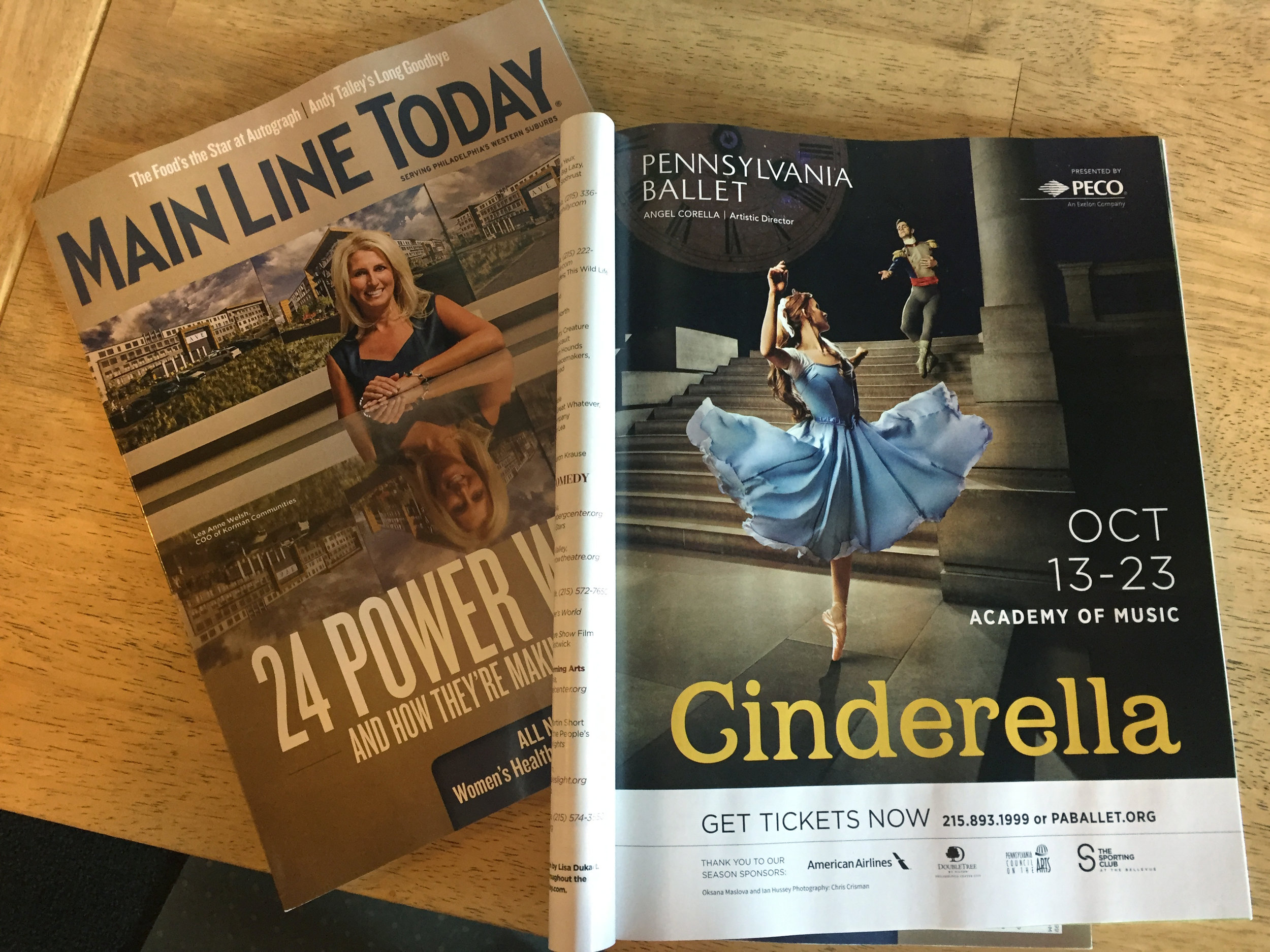 Print Ad in Main Line Today 