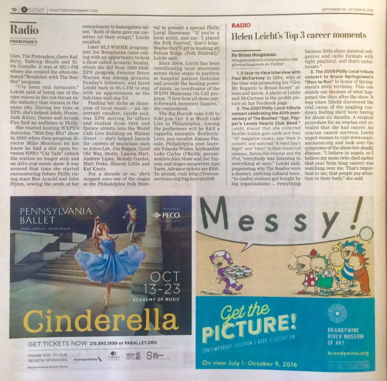 Print A d in Main Line Media News