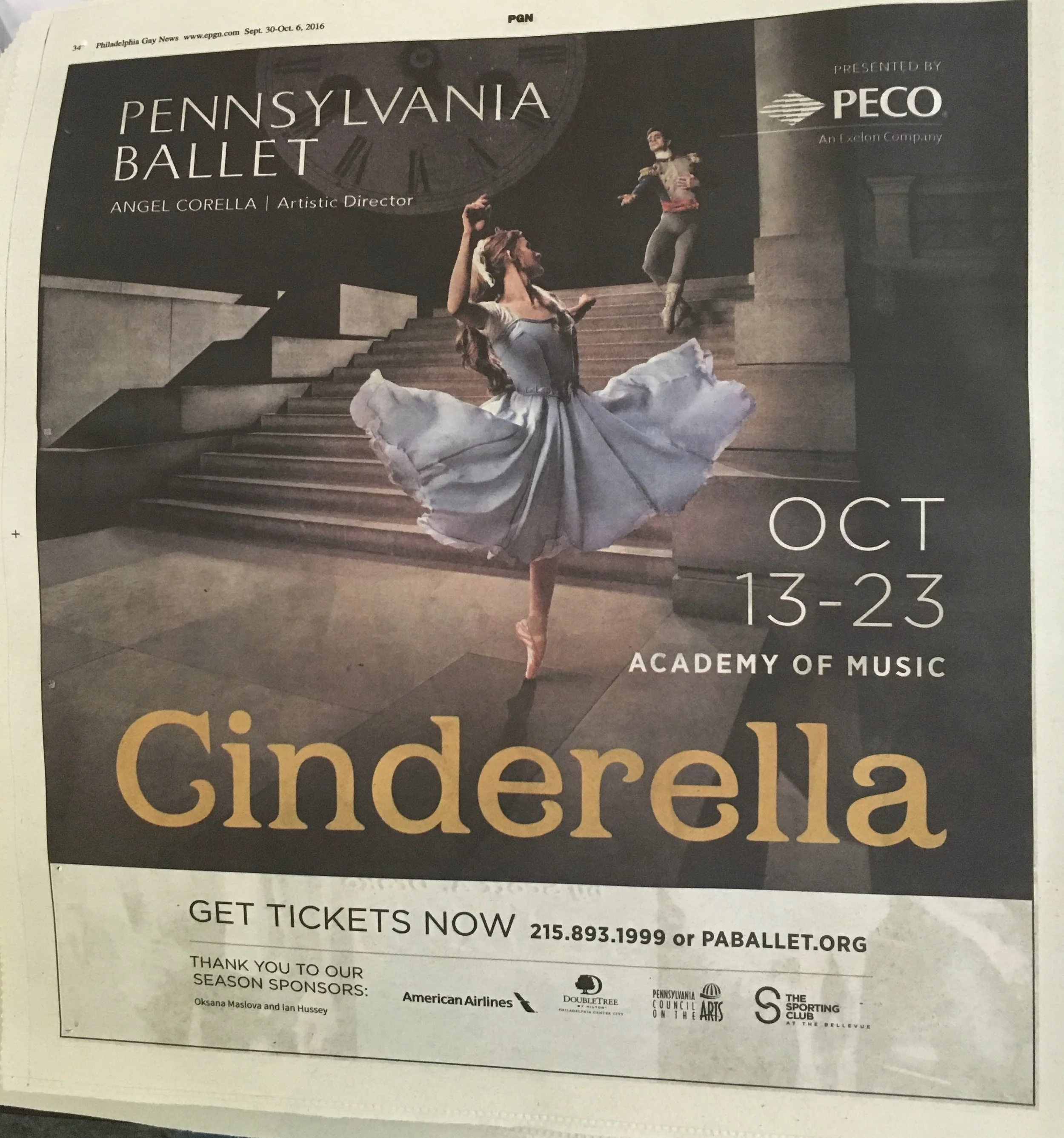 Print A d in Philadelphia Gay News